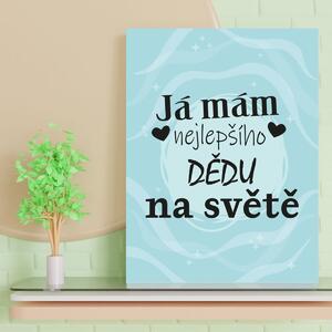 Sablio Dárková cedulka Já mám nejlepšího dědu na světě: 30x40 cm
