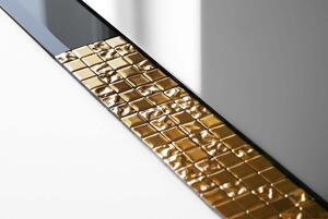 GieraDesign Zrcadlo Attika Gold Rozměr: 60 x 90 cm bílý rám