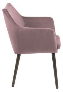 Růžová jídelní židle Actona Nora