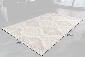 Koberec ETHNIC 230x160 CM hnědo-béžový Textil | Kusové koberce | Obdelníkové