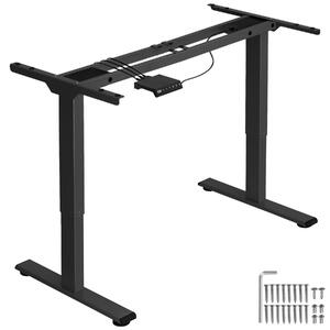 Tectake Výškově nastavitelný rám stolu Melville 110-168x60x70-119cm - černá