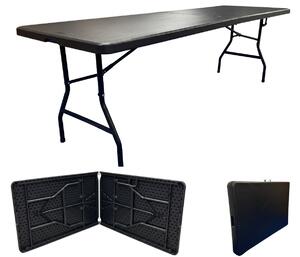 TENTino Skládací stůl 240x76 cm BLACK PŮLENÝ