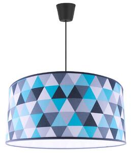 Závěsné svítidlo Garo, 1x textilní stínítko se vzorem (výběr ze 3 barev), (výběr ze 3 barev konstrukce), (fi 44cm)