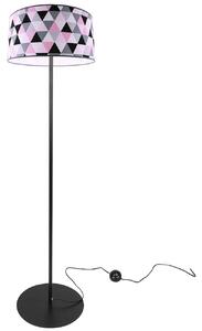 Stojící lampa Garo, 1x textilní stínítko se vzorem (výběr ze 3 barev), (výběr ze 3 barev konstrukce), o