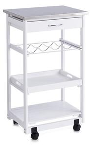 Kuchyňský vozík v bílé barvě pro servírování pokrmů, 82x47x37 cm, ZELLER