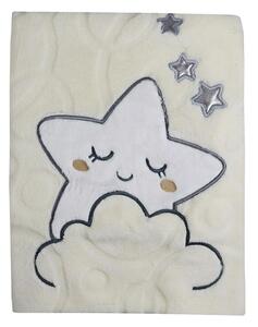 KOALA Dětská deka Sleeping Star ecru Polyester 100x80 cm