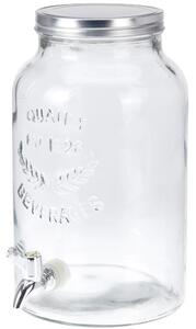 Skleněný dávkovač nápojů s kohoutkem, 5,5 l