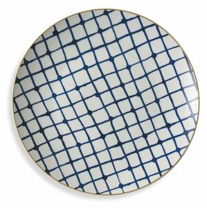 18dílná sada talířů z porcelánu a kameniny Villa d'Este Blue Masai