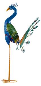 LIVARNO home Kovový dekorativní pták (páv (roztažený ocas)) (100371957001)