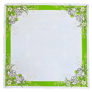 Velikonoční ubrus Zajíčci zelený 90x90cm TiaHome