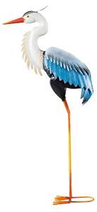 LIVARNO home Kovový dekorativní pták (modrobílá volavka) (100371957004)