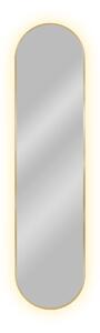 Baltica Design Tiny Border Pastille zrcadlo 60x120 cm oválný s osvětlením zlatá 5904107926285