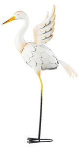 LIVARNO home Kovový dekorativní pták (bílá volavka) (100371957002)