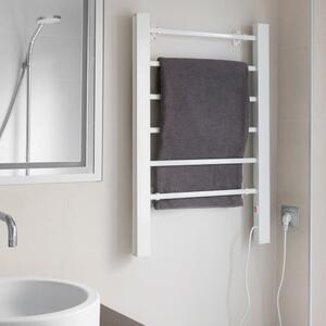 Bílý elektrický žebřík na ručníky InnovaGoods Towel Rail