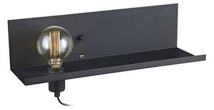 Černé nástěnné svítidlo s USB nabíjecí stanicí Markslöjd Multi