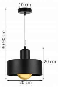 Závěsné svítidlo BARCELONA, 1x kovové stínítko (výběr ze 2 barev)