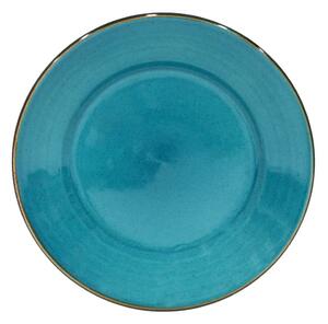 Modrý talíř z kameniny Casafina Sardegna, ⌀ 30 cm