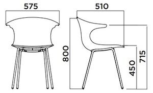 Infiniti designové židle Loop Steel