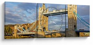 Obraz - Tower Bridge (s hodinami) (90x30 cm)