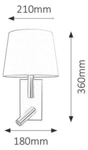 Harvey | Moderní nástěnná lampa - r-6539