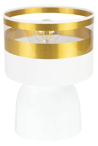 Stolní lampa INTENSE GOLD, 1x textilní stínítko (výběr ze 6 barev), (výběr ze 3 barev konstrukce)