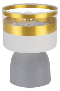 Stolní lampa INTENSE GOLD, 1x textilní stínítko (výběr ze 6 barev), (výběr ze 3 barev konstrukce)