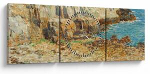 Obraz - Childe Hassam, A North East Headland, reprodukce (s hodinami) (90x30 cm)