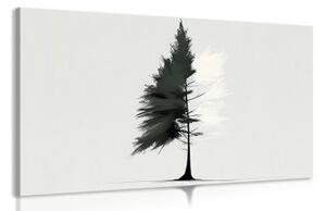 Obraz minimalistický jehličnatý strom - 90x60