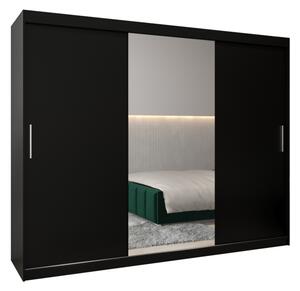 Šatní skříň MORI 3, 250x200x62, černá