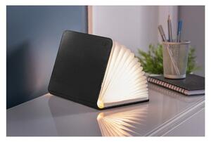 Černá malá LED stolní lampa ve tvaru knihy Gingko Booklight