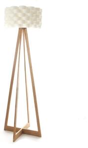 Bambusová stojací lampa - bílá, výška 150 cm