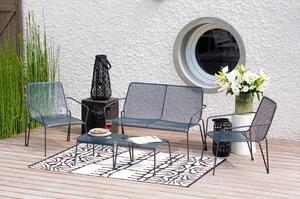 Tmavě šedá kovová zahradní lavice Ambroise – Ezeis