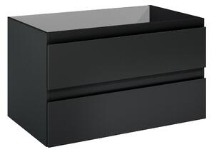 Oltens Vernal skříňka 80x45.6x47 cm závěsná pod umyvadlo černá 60001300