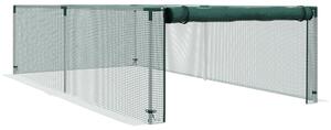 Zelený skleník Outsunny na rajčata s rolovacími dveřmi, HDPE, rozměry 125D x 248Š x 62,5V cm | Aosom