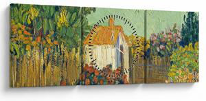 Obraz - Imitator of Vincent van Gogh, Landscape, reprodukce (s hodinami) (90x30 cm)