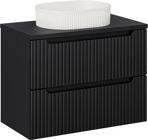 Sada skříňka Comad Nova Black NOVA BLACK D2 82-80-2S, umyvadlo Comad Beyond 5 BEYOND 5 WHITE ( E-6564 ), NOVA BLACK B 89-80