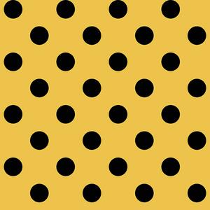 Žlutá vliesová tapeta s černými puntíky, 16653, Friends & Coffee, Cristiana Masi by Parato