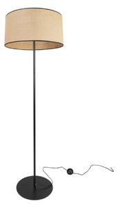 Stojací lampa Juta, 1x jutové stínítko, (výběr ze 3 barev konstrukce), o, bl