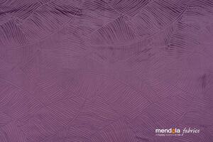 Mendola Závěs s řasící stuhou Biaritz, 210 x 260 cm, Purple