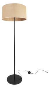 Stojící lampa Juta, 1x jutové stínítko, (výběr ze 3 barev konstrukce), (fi 40cm), o