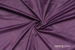 Mendola Závěs s řasící stuhou Biaritz, 210 x 260 cm, Purple