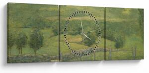 Obraz - Julian Alden Weir, Obweebetuck, reprodukce (s hodinami) (90x30 cm)
