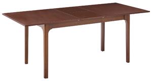 Rozkládací jídelní stůl DELMAS Tmavý jasan 160/200 cm 90 cm