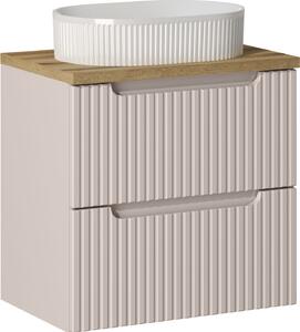 Sada skříňka Comad Nova Cashmere NOVA CASHMERE 82-60-2S, umyvadlo Comad Beyond BEYOND 5 WHITE ( E-6564 ), NOVA OAK A 89-60