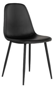 House Nordic Jídelní židle i PU, černá s černými nohami, HN1225 (Černá)