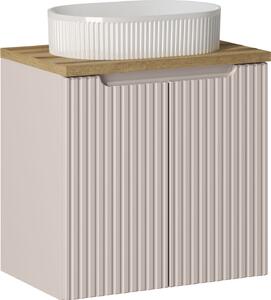 Sada skříňka Comad Nova Cashmere NOVA CASHMERE 82-60-2D, umyvadlo Comad Beyond BEYOND 5 WHITE ( E-6564 ), NOVA OAK A 89-60