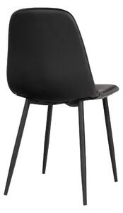 Černá jídelní židle Star z umělá kůže