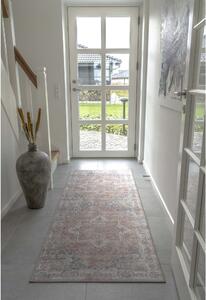 Žinylkový koberec Ajver 80x200 cm, oranžová/modrá