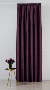Mendola Závěs s řasící stuhou Madras, 140 x 260 cm, Purple
