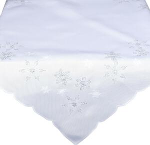 Forbyt Vánoční ubrus Hvězdičky bílá, 30 x 45 cm